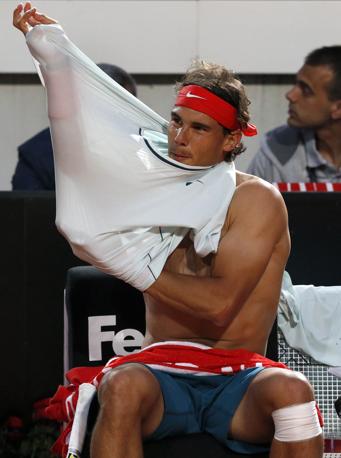 Nadal mette in mostra il fisico. Action Images